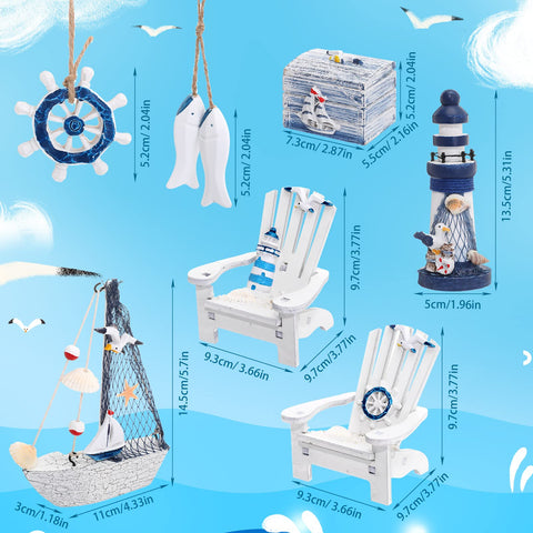 Queekay fish pendant adds coastal whimsy to shelves or trees.