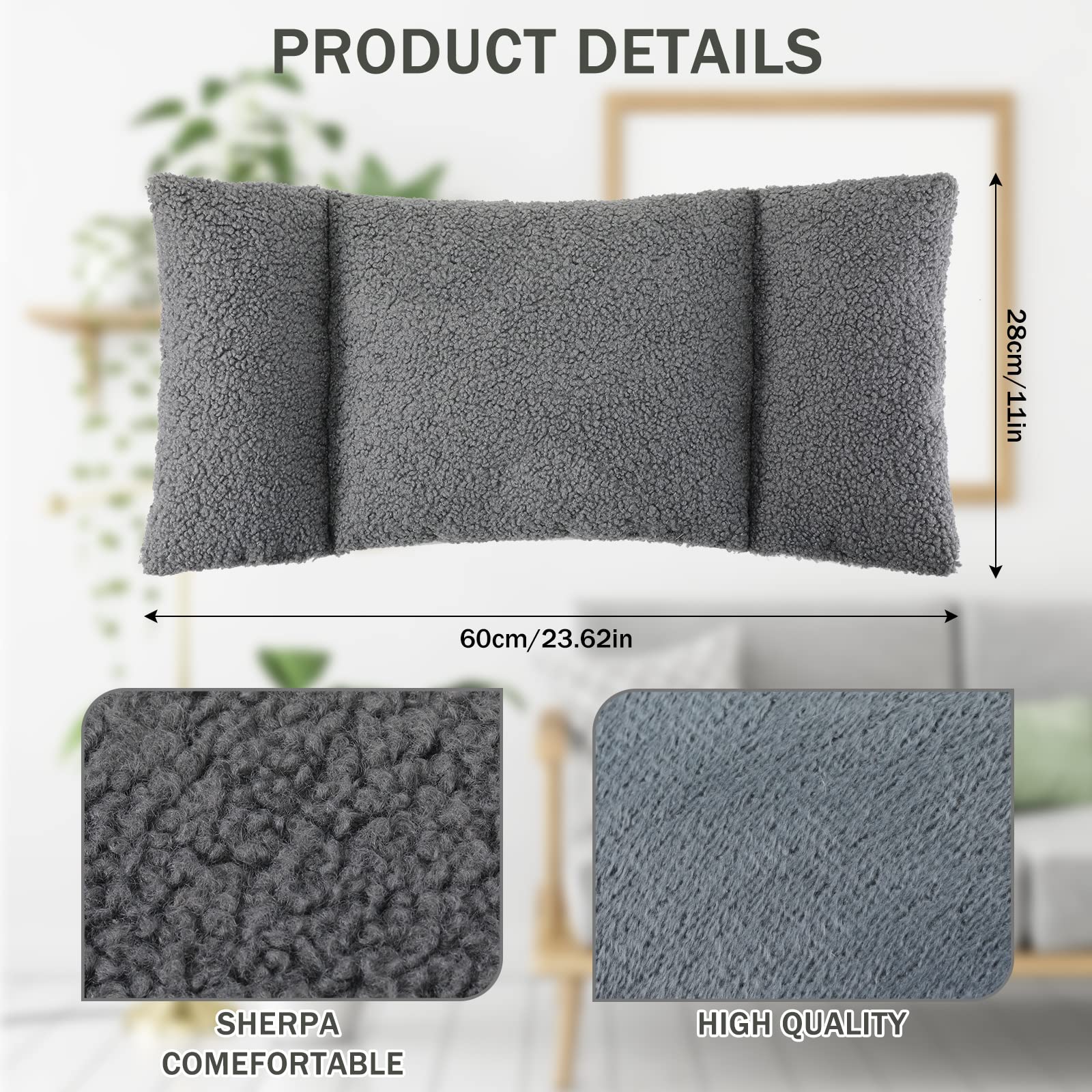 Queekay back-support pillow for office chair improves seated comfort and posture