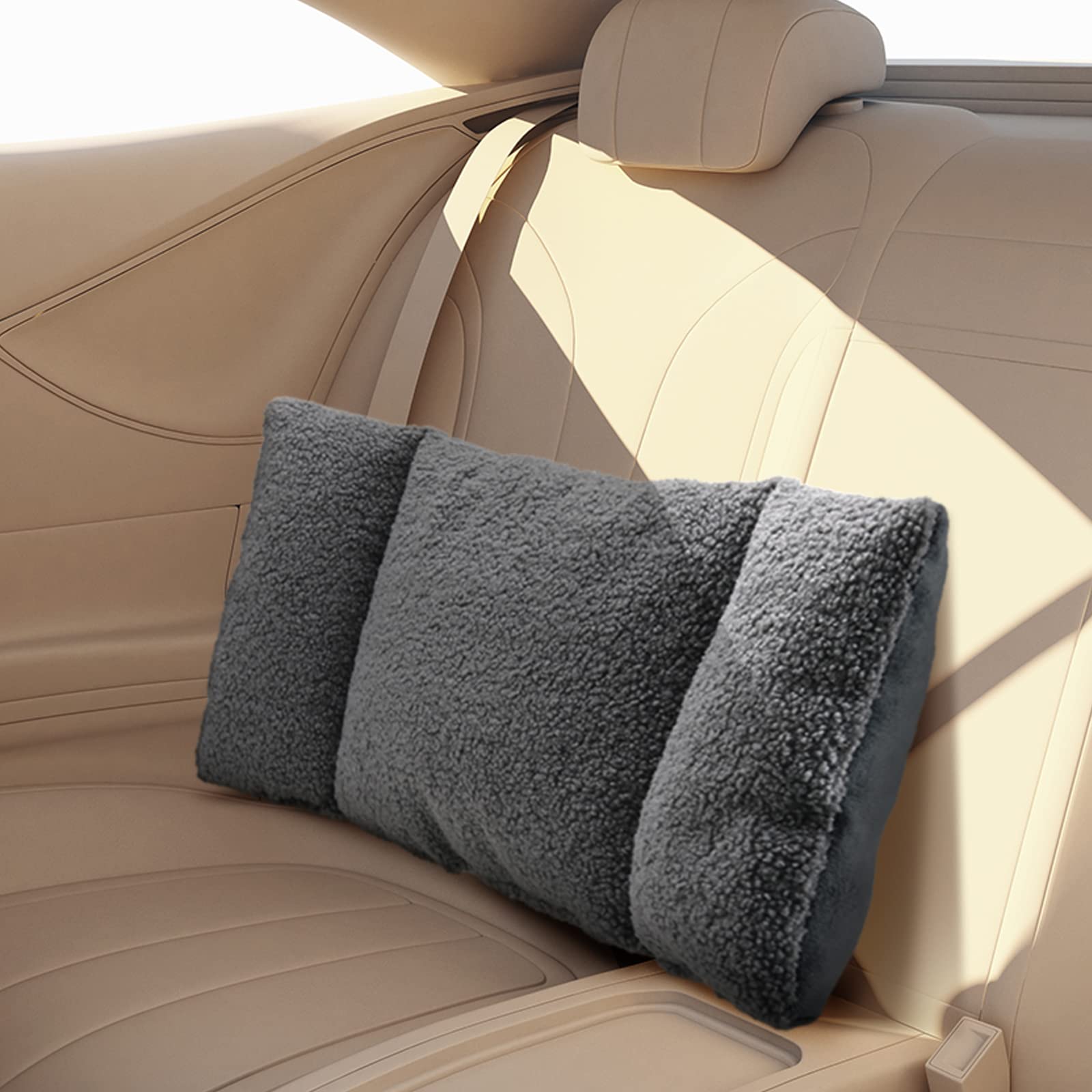 Queekay fleece chair pillow gray offers durable cushioning for daily seating