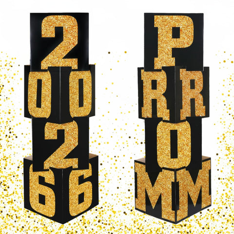 Queekay prom column standup letters create a striking prom entrance backdrop.