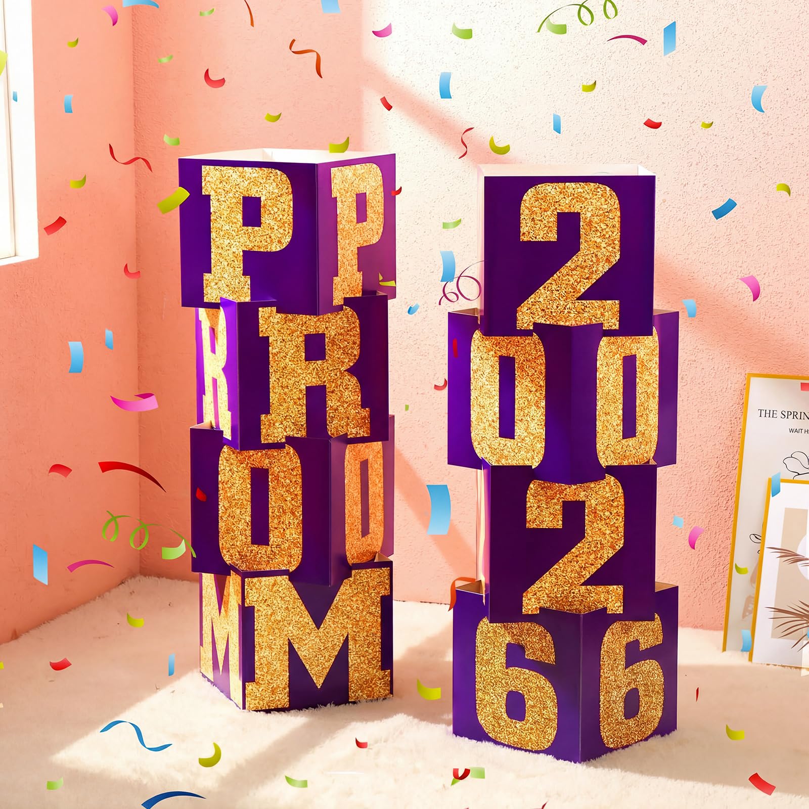 Queekay prom column full-height display stands out in venue corners