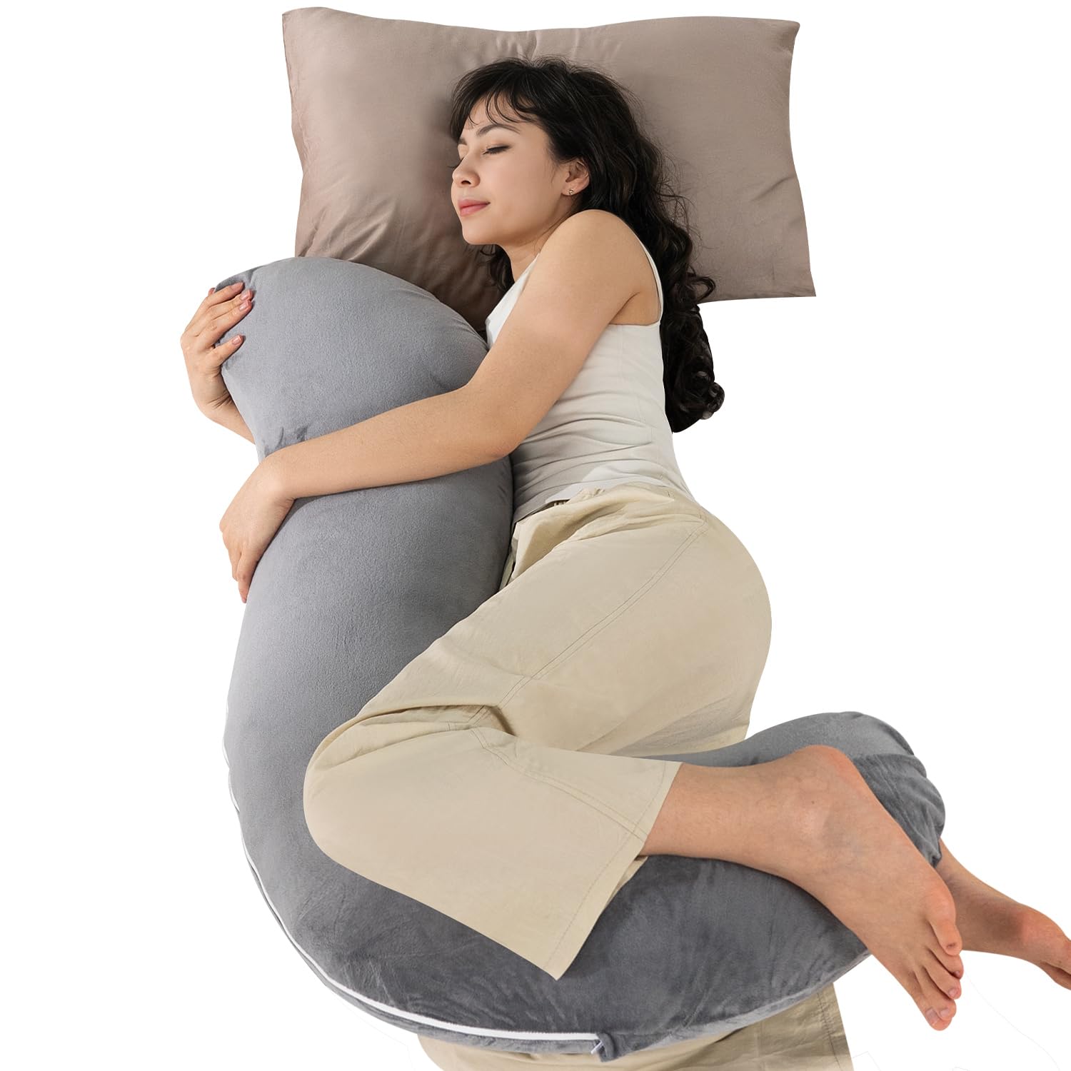 QUEEN ROSE body pillow supports side sleepers for comfortable rest