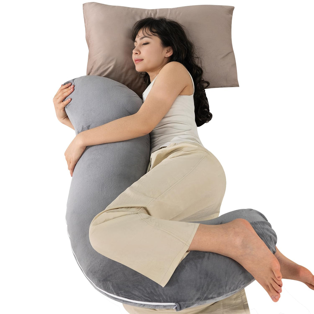 QUEEN ROSE body pillow supports side sleepers for comfortable rest