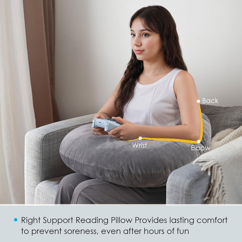 QUEEN ROSE Extended U-tail provides elbow support or backrest.