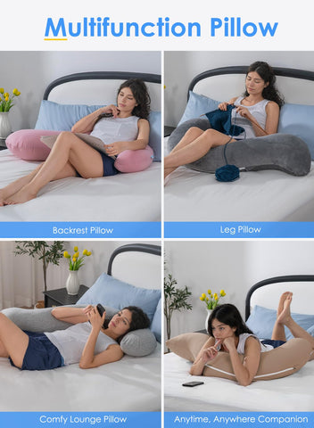 QUEEN ROSE pillow in use with sleeper for restful nights