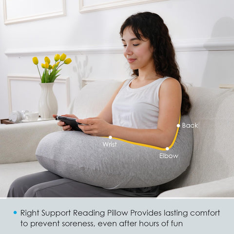 QUEEN ROSE Reading Pillow lap desk for bed use supports laptop and books
