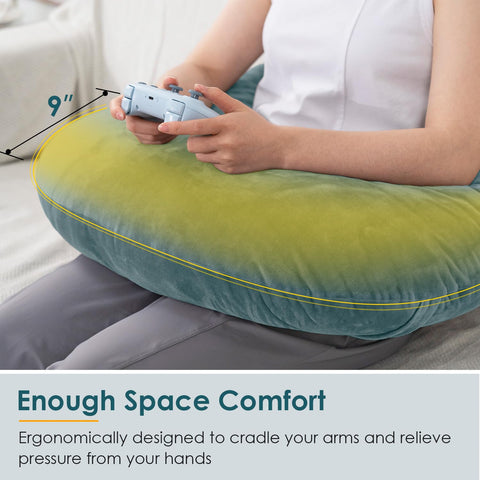 QUEEN ROSE Reading Pillow is a versatile multi-use solution for reading, gaming, and nursing.