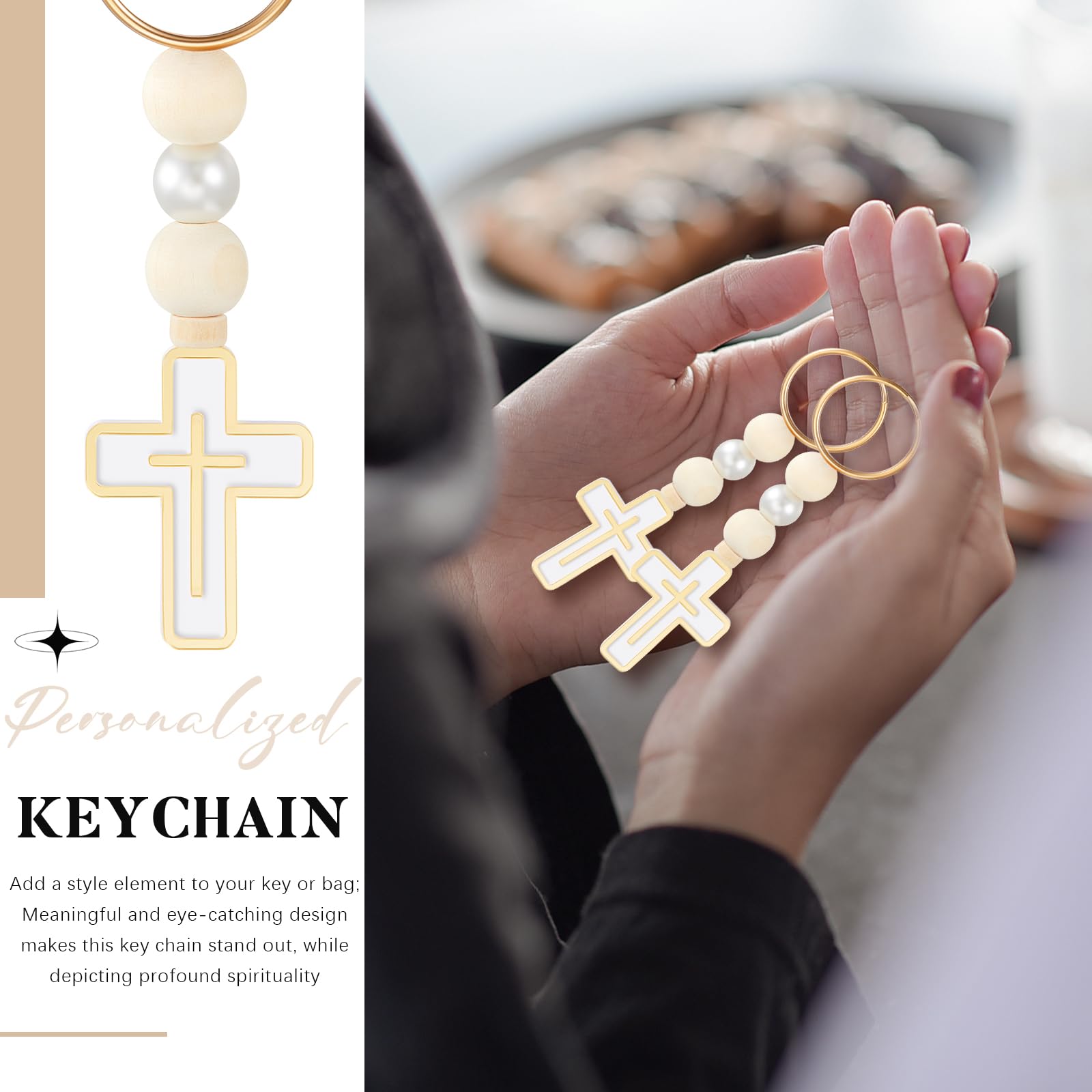 Quelay rosary accessory for bags or keys, versatile and convenient.