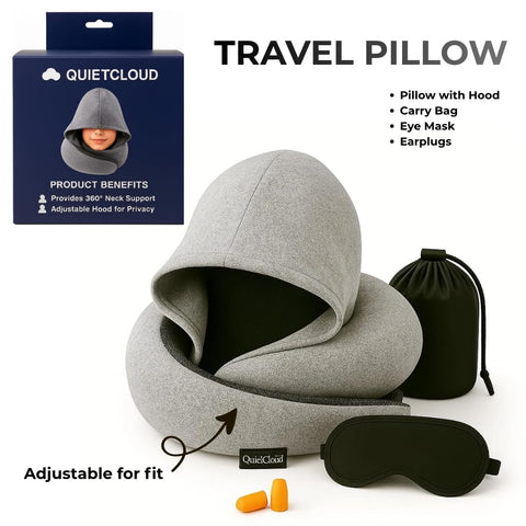 QuietCloud private hood blocks light for focused rest