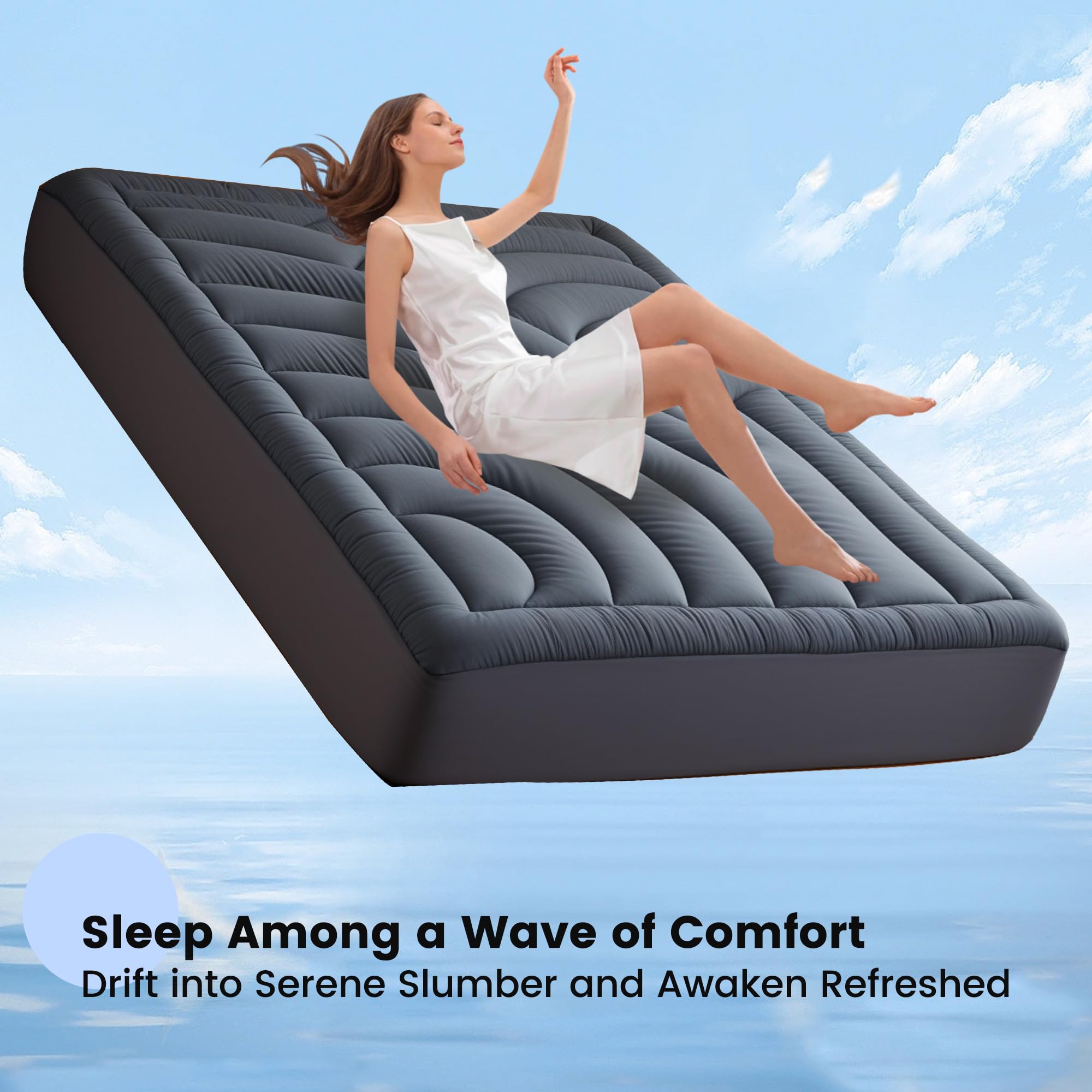 QuietSea noiseless waterproof shield prevents crinkles during sleep