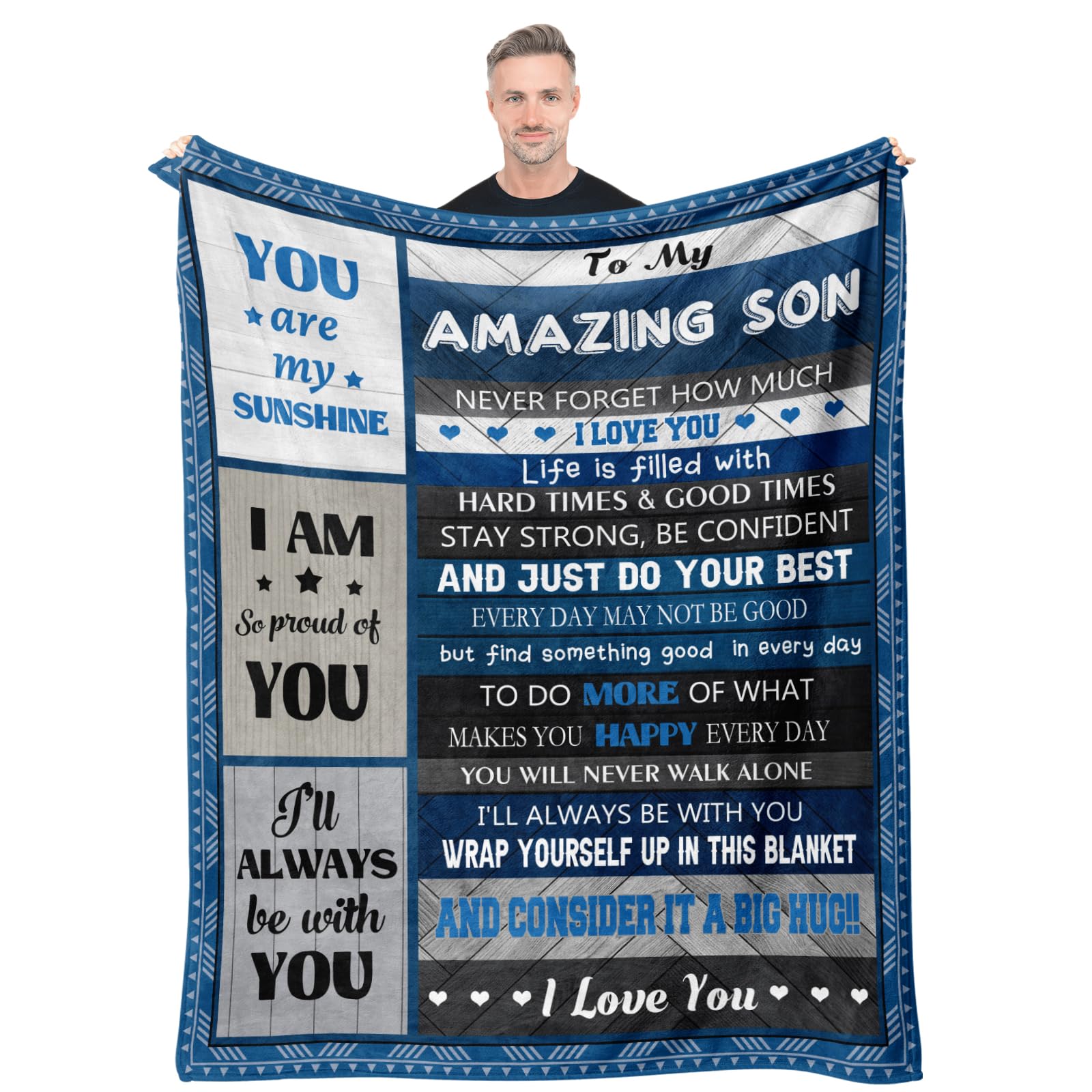 Quilazy gifts for son blanket on bed delivers cozy warmth for bedtime comfort