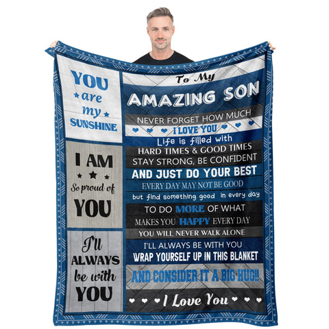 Quilazy gifts for son blanket on bed delivers cozy warmth for bedtime comfort