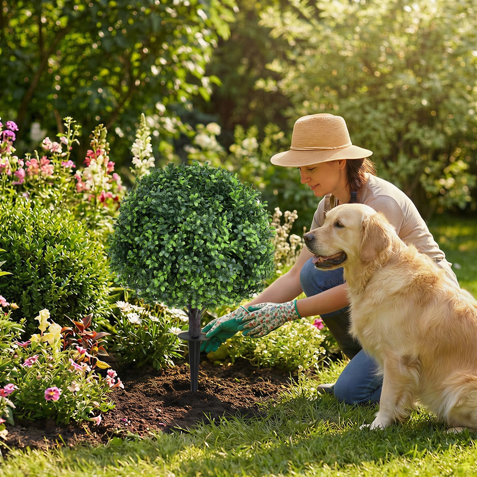Quirlory maintenance-free artificial plants save time and water year-round