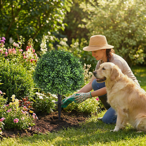 Quirlory maintenance-free artificial plants save time and water year-round