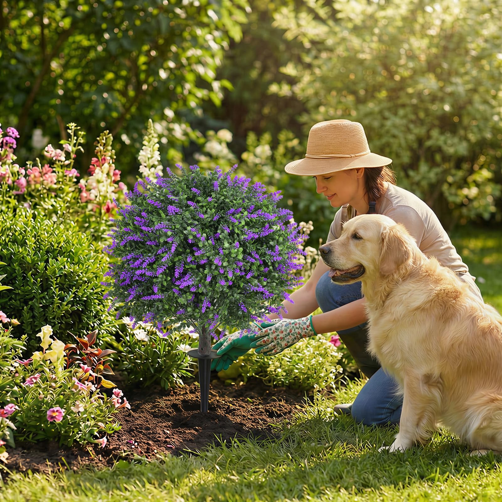 Quirlory outdoor fake plants offer maintenance-free greenery for patios