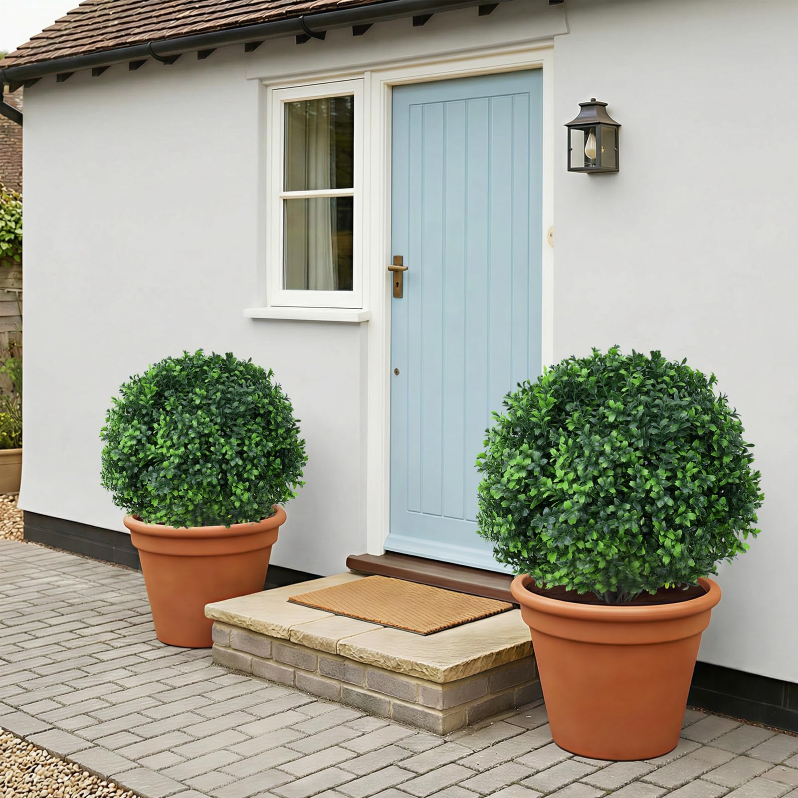 Quirlory 24-inch topiary set elevates porch and patio decor