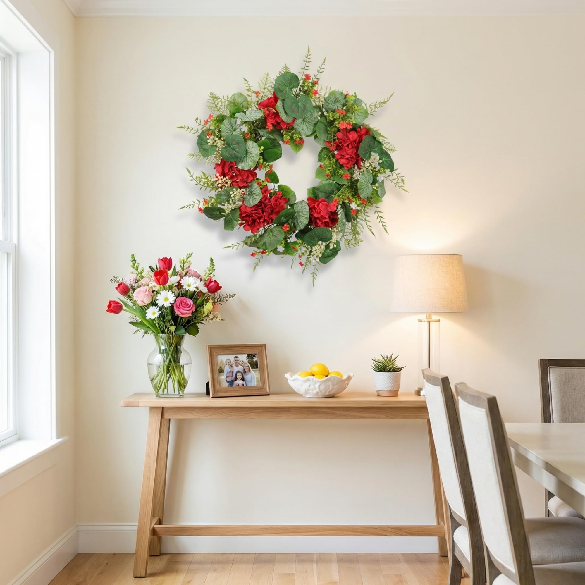 Quixem grapevine base provides sturdy wreath frame for lasting display