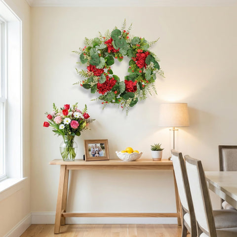 Quixem grapevine base provides sturdy wreath frame for lasting display