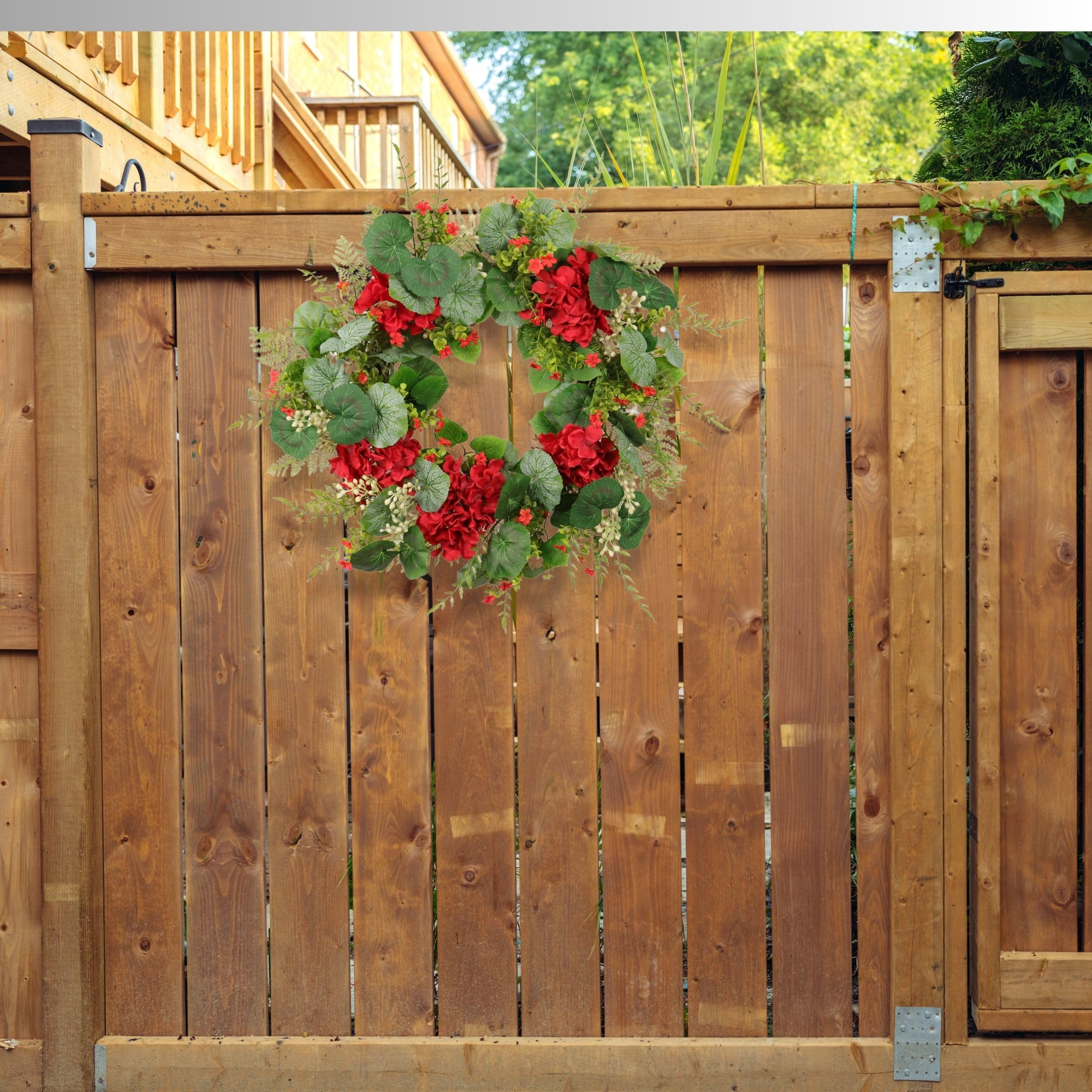 Quixem indoor wall decor idea with wreath for living room charm