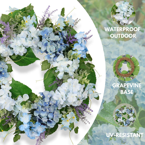 Quixem wreath on wall decor offers versatile indoor styling.
