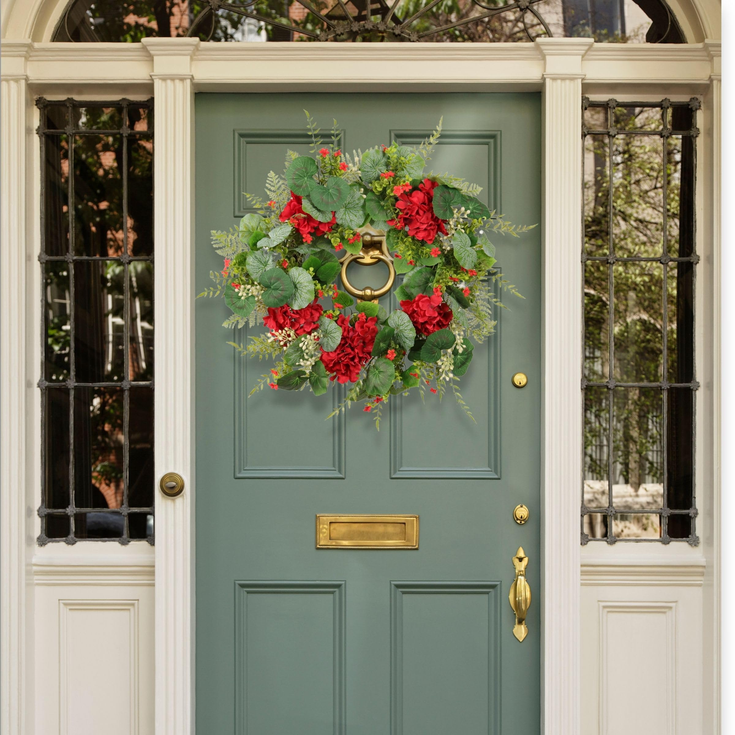 Quixem year-round decor wreath close up for versatile styling