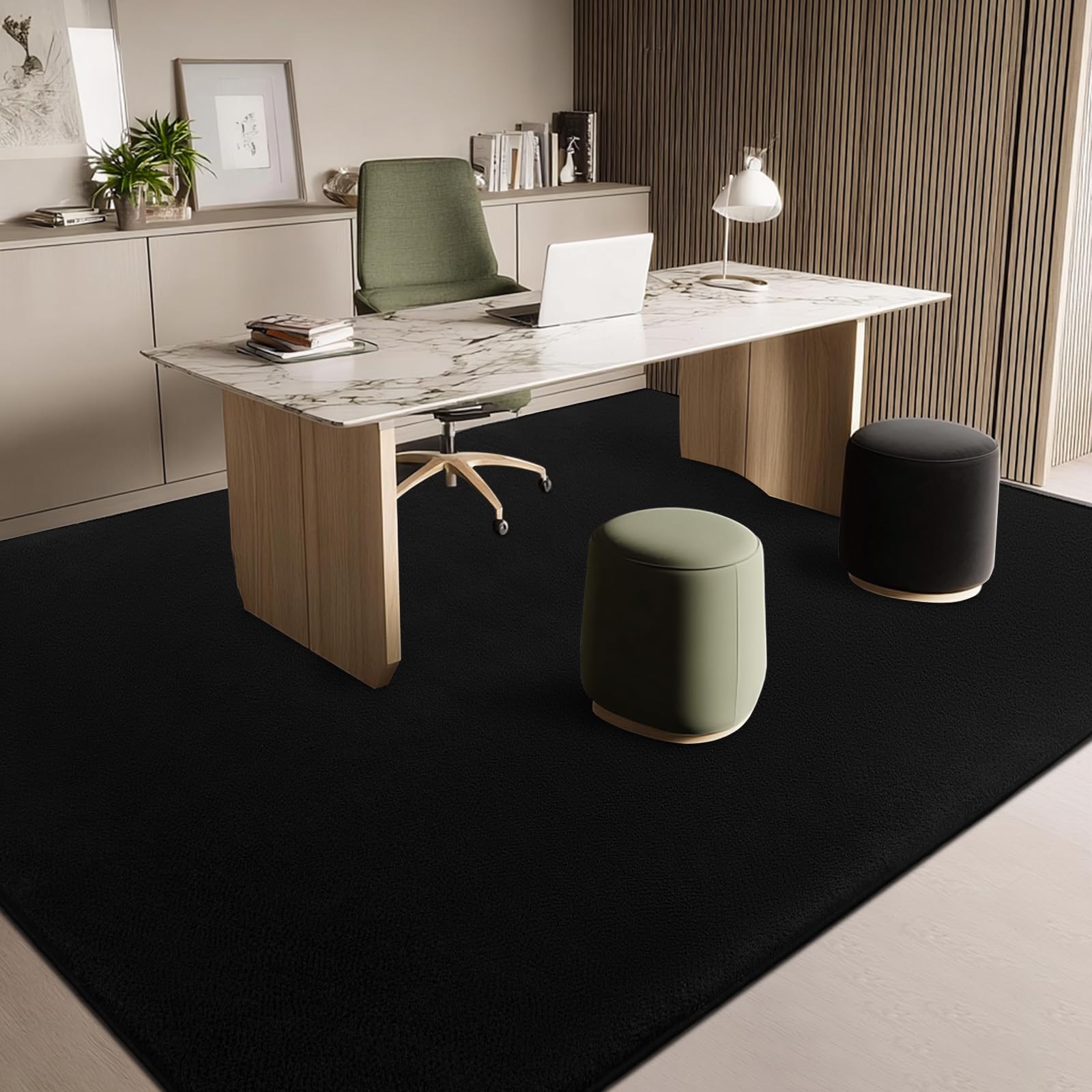 Qulint memory-foam rug provides cushioned play surface for kids.