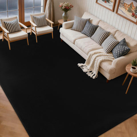 Qulint 5x8 area rug with plush memory foam for barefoot comfort.