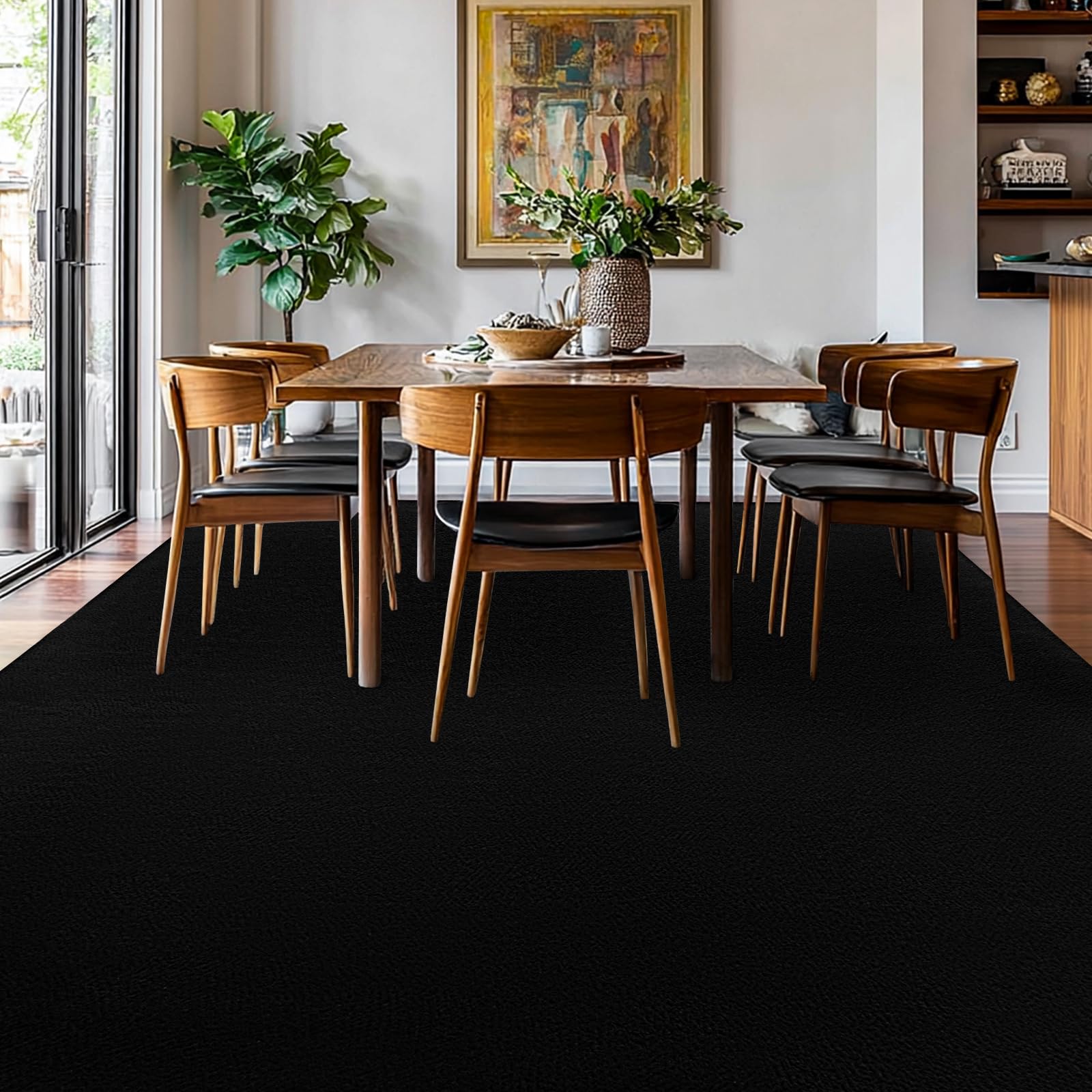 QuLint washable, stain-resistant rug cleans easily for busy homes.