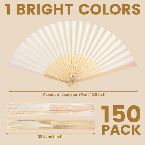 Qunclay bamboo folding fan opened for a stage-ready look.