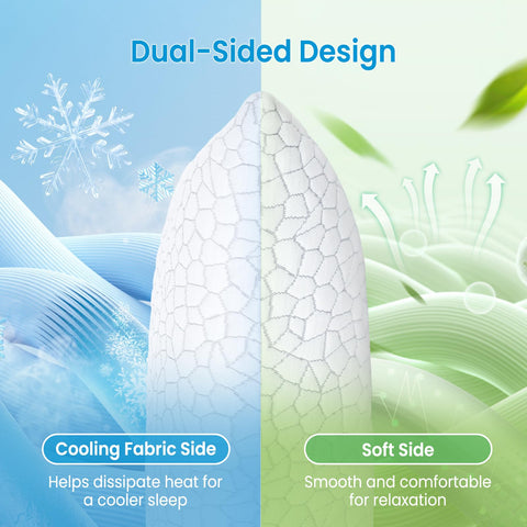QUTOOL gel memory foam core visible for supportive breathable comfort