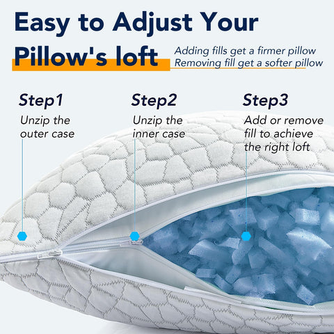 QUTOOL cooling pillow ideal for hot sleepers seeking adaptable firmness