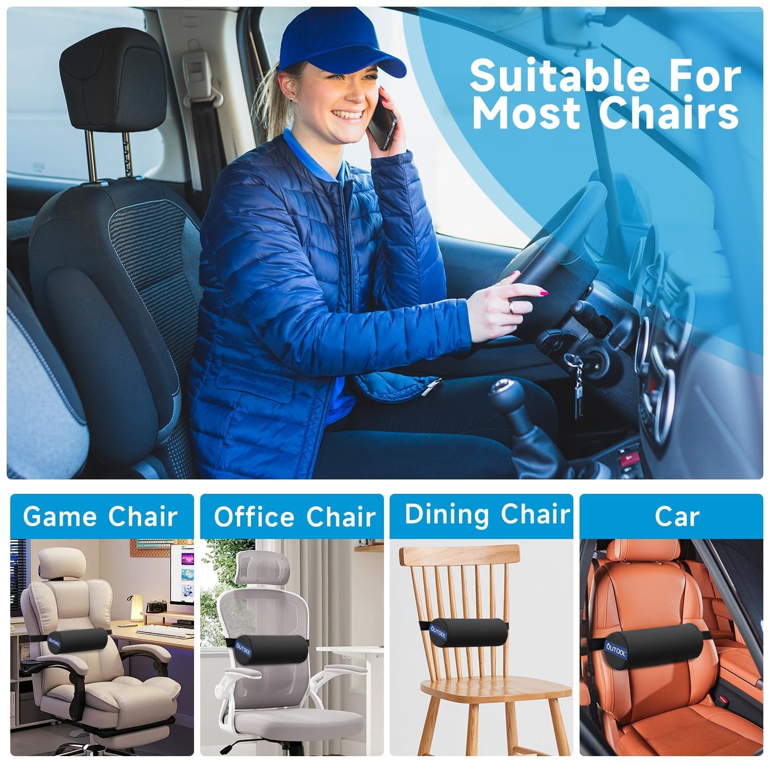 Soft and firm foam balance for personalized comfort.