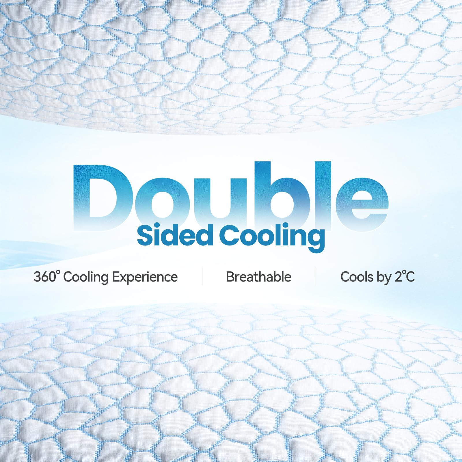 QUTOOL soft and supportive shredded memory foam for balanced comfort