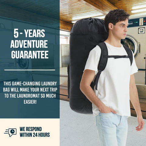 Quovexa Laundry Bag XL hanging loop enables easy storage between washes.