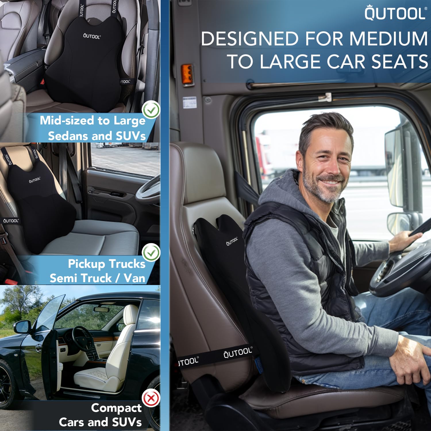 Two adjustable straps secure the pillow on most car seats.