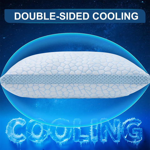 QUTOOL cooling gel pillow detail highlighting breathable material.
