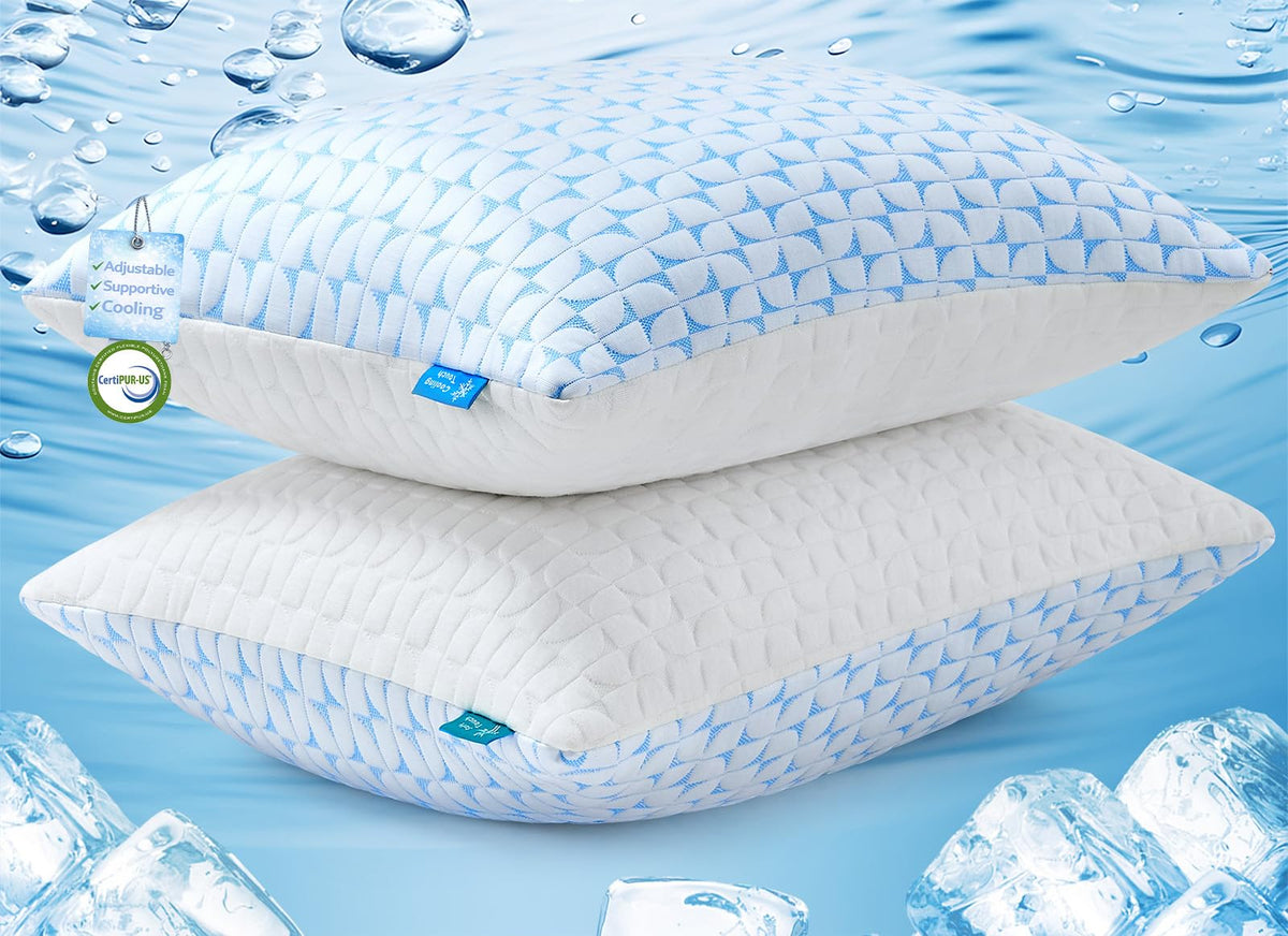 QUTOOL Firm Pillow memory foam core provides steady neck support.