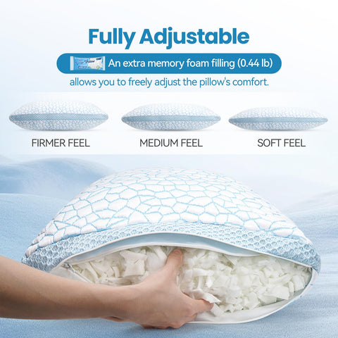 QUTOOL removable pillowcase offers easy cleaning and freshness.