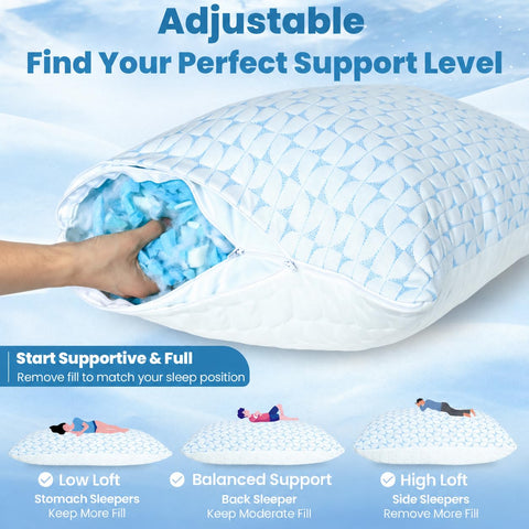 QUTOOL two-sided cooling-design helps regulate heat for hot sleepers.