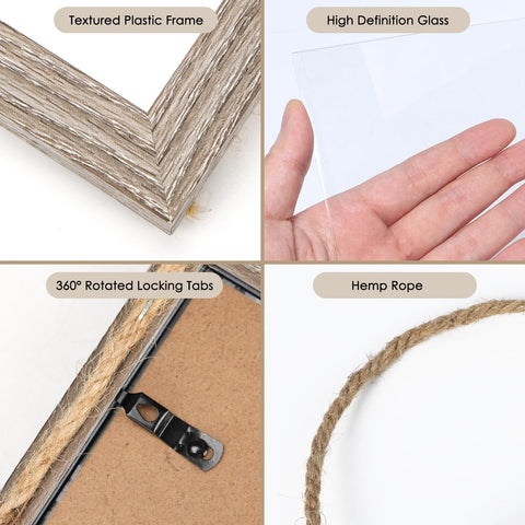 QUTREY hanging collage set holds multiple photos in a single stylish unit.