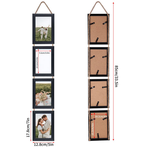 QUTREY vertical collage frames showcase several photos in a stylish wall display
