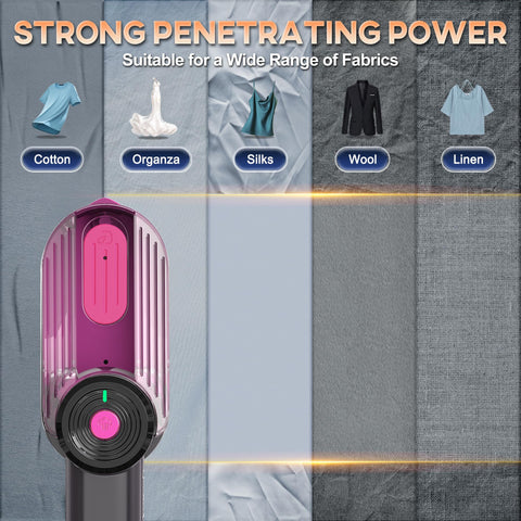 Quuejenl 8 ft cord provides flexible steaming without outlet limits.
