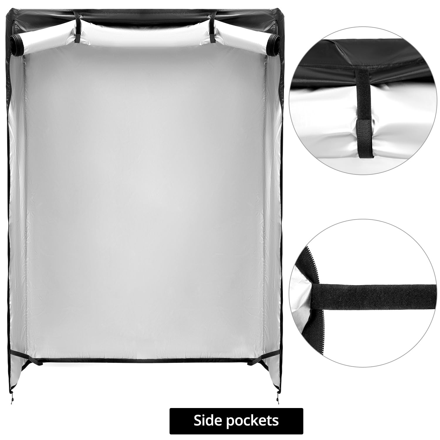 QWORK Shelf Units Cover folds compactly for easy off-season storage.