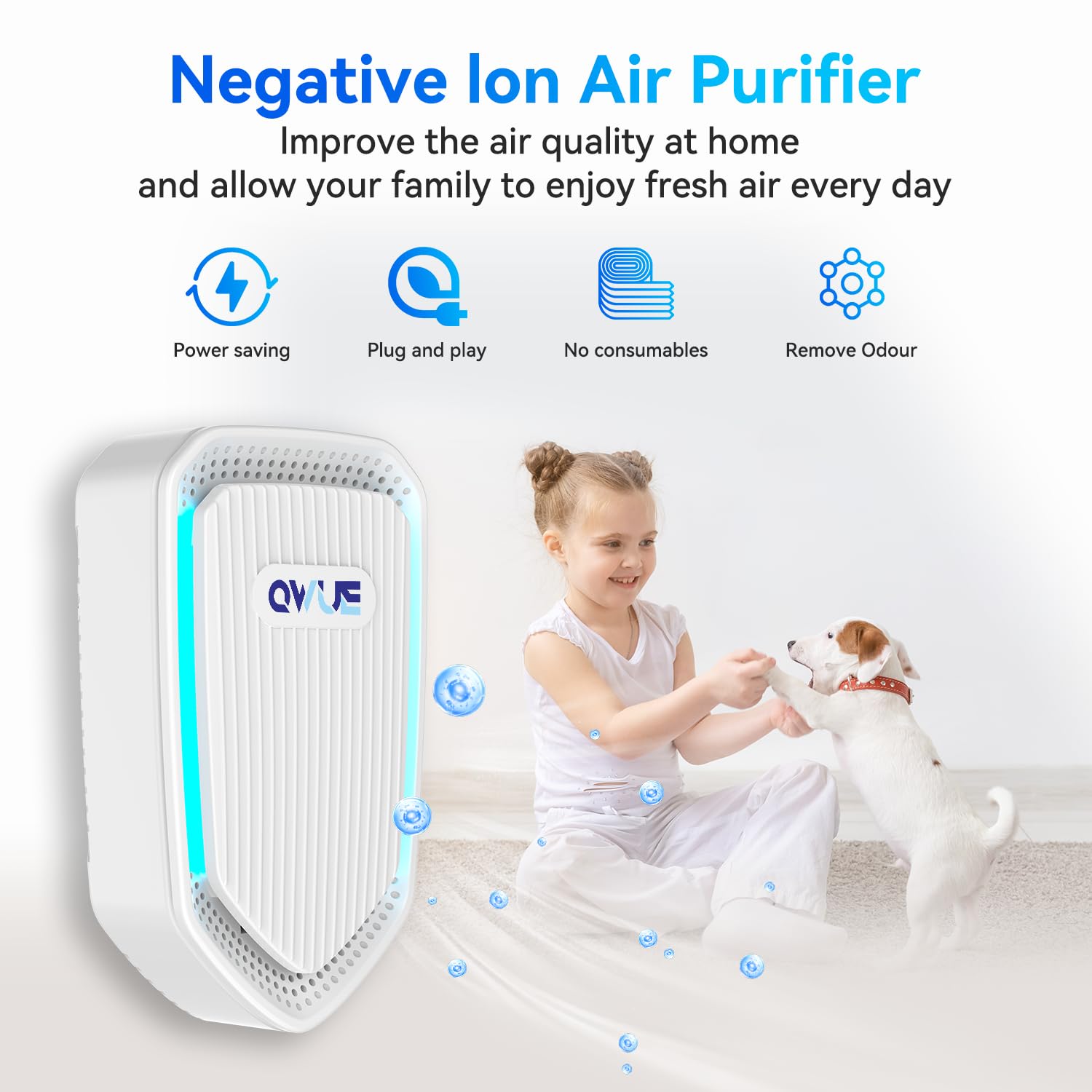 QWUE 8Pack in kitchen demonstrating odor control after cooking