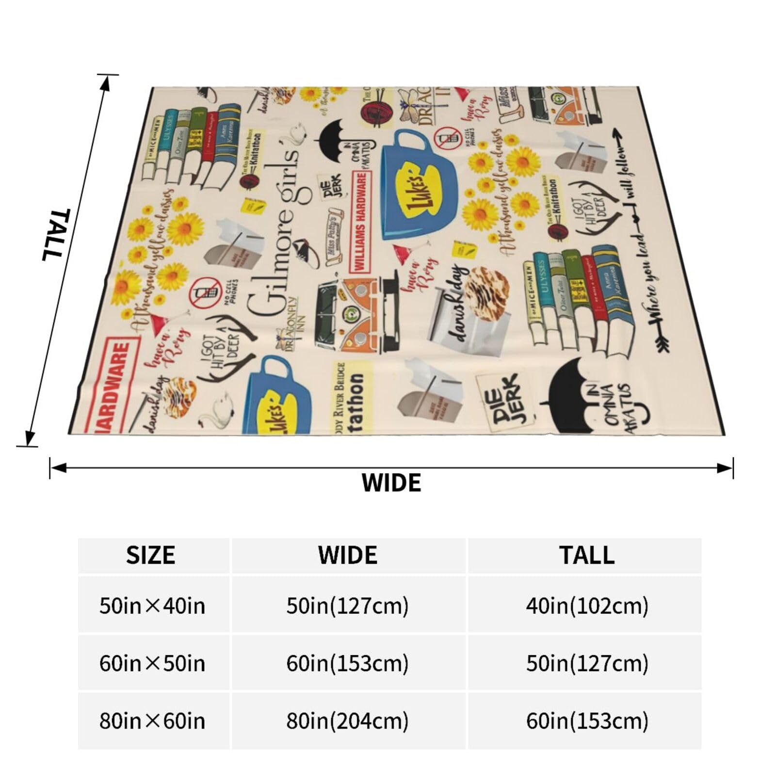50x40 size option of qwwymgs blanket for versatile use.