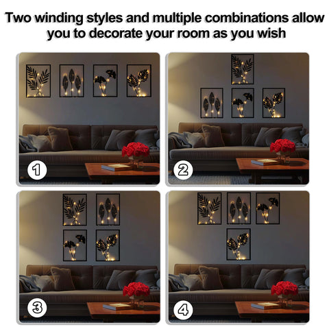 QXSXKJ gingko leaf pattern enhances any room's texture.