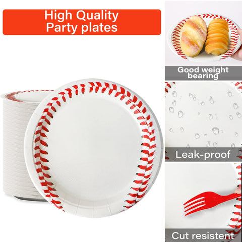 Qyeahkj baseball forks 50-count for convenient serving and easy eating.