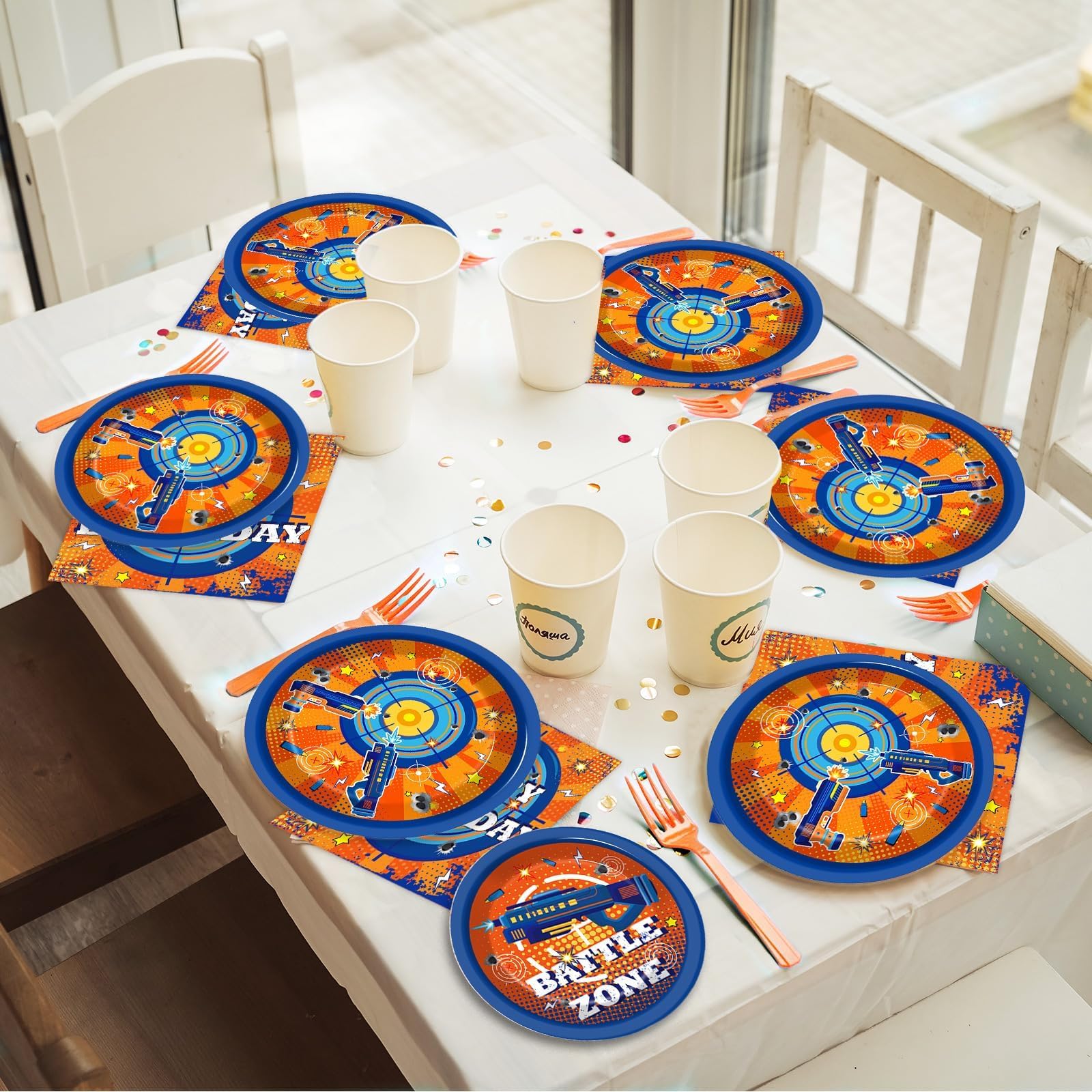 Qyeahkj Dart battle theme decor adds lively atmosphere to celebrations