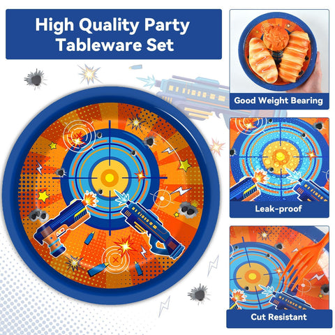 Qyeahkj Dart War napkins sturdy and absorbent for messy bites