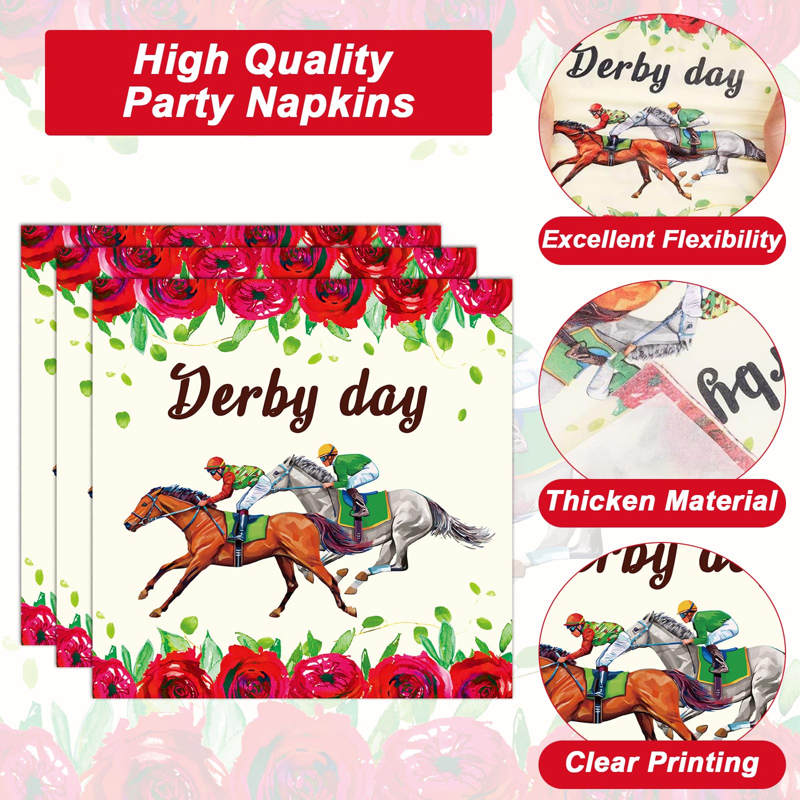 Qyeahkj Derby Day black forks complete the look and improve table service.